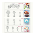 thumbnail image 2 of Moldes Letras Para Galleta Cortadores Marcadores 100 pcs, 2 of 5