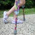 thumbnail image 4 of My Crutches -Fashion Designed Colored Youth Junior Crutches for Kids/Teens/Adults w Adjustable Handgrip & Length Lightweight Durable Aluminum w Underarm Padding (Tie Dye for Heights 4'5" to 5'2"), 4 of 4