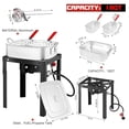 thumbnail image 2 of Propane Deep Fryer Kit - 18Qt Outdoor Fryer with Lid & Dual Baskets, 2 of 6