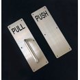 thumbnail image 2 of Aimyoo Manija de puerta de acero inoxidable, tirador y placa de empuje, manija de puerta comercial con tornillos, 11,8 "x 3,2", 2 of 4