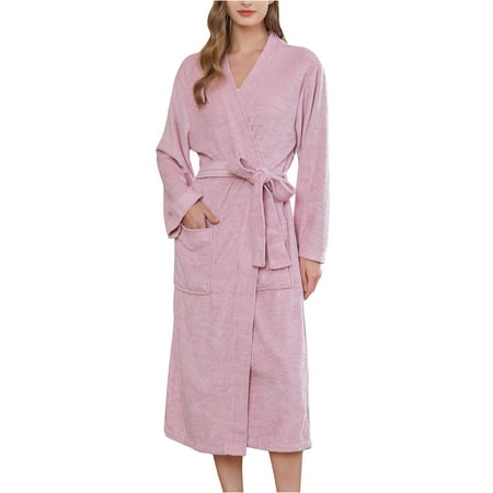 

Christmas Pajamas for Family Family Christmas Pajamas Women s Winter Warm Nightgown Couple Bathrobe Men and Women Autumn and Winter Nightgown Family Christmas Pajamas Clearance Pink L