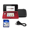 thumbnail image 1 of Restored Nintendo 3DS Handheld Video Game Console with Carrying Case and 4GB SD, Metallic Red (Refurbished), 1 of 5