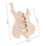 body,HUIOP guitar body unfinished,DIY Electric Guitar Unfinished Body Guitar Barrel Blank Wooden Guitar Body Replacement Parts