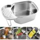 thumbnail image 1 of Sink Drain Basket, Anti-clogging Sink Strainer Stainless Steel Multifunctional Drain Basket, Large Double Sink Strainer For Cleaning, 1 of 5