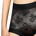 thumbnail image 5 of Blmnix Compression Ladies Underwear Panties High Waisted Tummy Control Panties Lace Panties Black Cotton Underwear for Women Seamless,L, 5 of 6