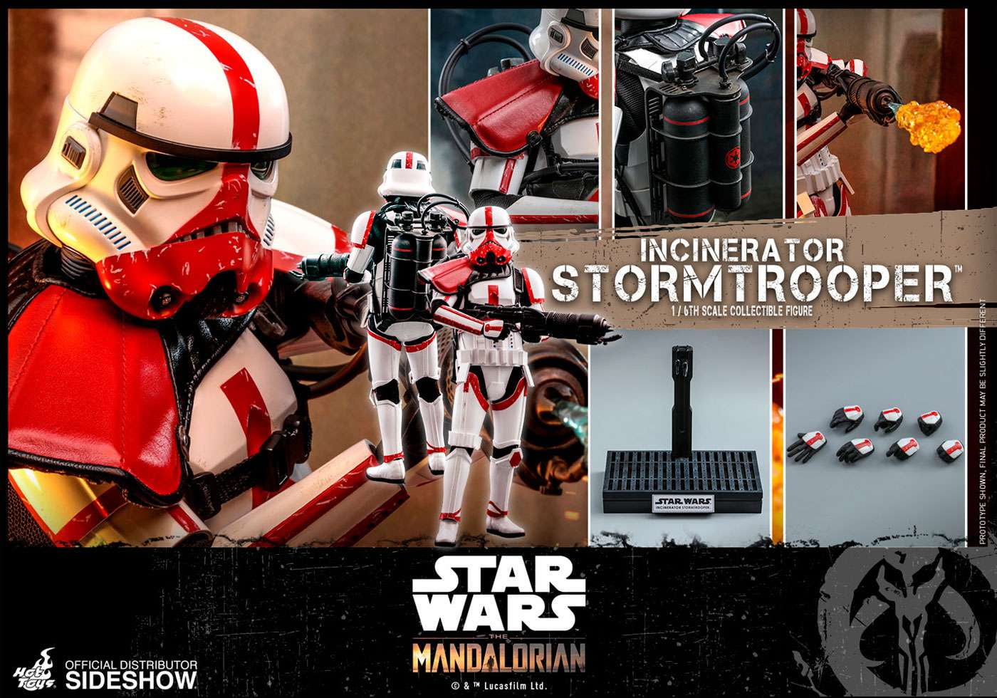 Star Wars The Mandalorian Incinerator Stormtrooper Collectible Figure