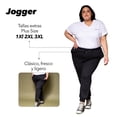 thumbnail image 2 of Pantalón Jogger Love MY Fit Unisex Negro 3XL Plus, 2 of 7