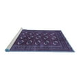 thumbnail image 2 of Ahgly Company Machine Washable Indoor Square Persian Blue Traditional Area Rugs, 5' Square, 2 of 4