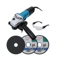 thumbnail image 1 of Esmeriladora Makita 4 1/2' 850w M9510B + 5 Discos + Lentes, 1 of 7