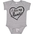 thumbnail image 3 of Inktastic I Love My Auntie in Black Chalk Heart Boys or Girls Baby Bodysuit, 3 of 5