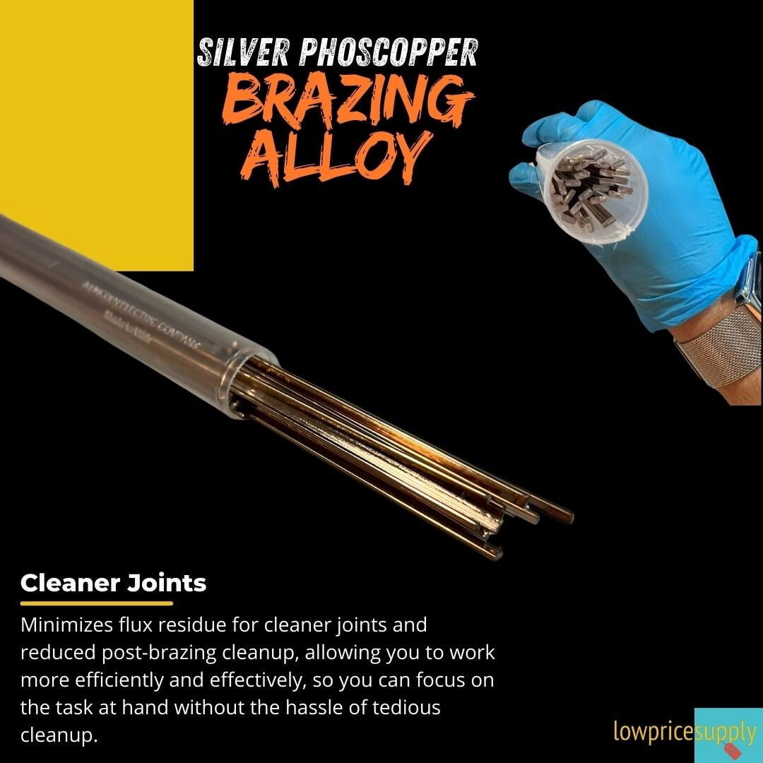 28 Sticks Premium 0 Silver PhosCopper Brazing Alloy, Suitable for Most Copper