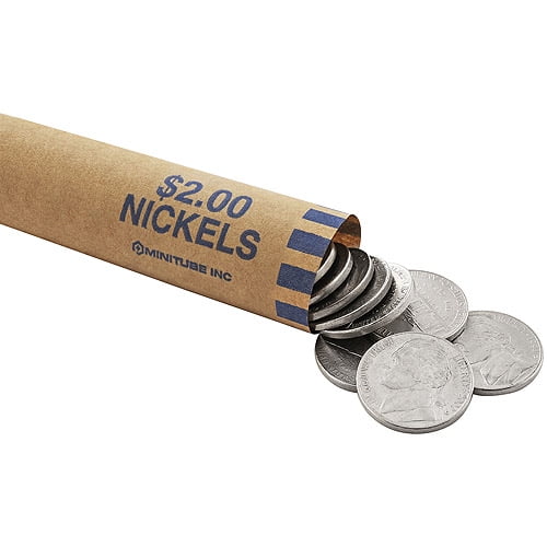 Nested Preformed Coin Wrappers 60/PkgNickel