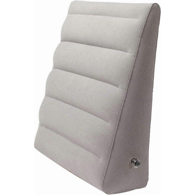 Inflatable Wedge Pillow, Bed Pillow, Fast Inflate Deflate Head, Shoulder, Back, Leg Support Travel Pillow for Bed