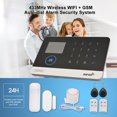 thumbnail image 3 of MesaSe 433MHz Wireless WIFI + GSM Auto-dial Alarm System LCD Display Door Sensor PIR Motion Sensor Phone APP Remote Control, 3 of 7