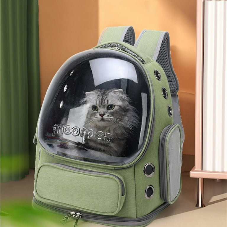 Henkelion Bubble Carrying Bag for Small Medium dogs Cats, Space Capsule Pet  Hiking backpack, Airline Approved Travel carrier - Grey