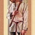 thumbnail image 4 of Disfraz de caballero medieval, túnica, disfraz de Halloween para hombre, disfraz de pirata vikingo adulto, ropa elegante, camisas de carnaval, 4 of 5