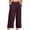 Purple, variant on LEKODE Women's Wide Leg Pants High Waist Casual Loose Cropped Trousers Solid Color Lightweight Daily Work with Pockets Blue L