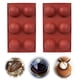 thumbnail image 1 of [Paquete de 2] Molde de silicona hemisférico grande de 6 orificios: se utiliza para hacer bombas de chocolate caliente, molde para hornear cupcakes sin BPA Forma redonda Molde de media esfera oso de fresa Juguete, 1 of 4