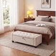 thumbnail image 4 of QinaQin 50.8 Inch Storage Ottoman Bench with Safety Slow-Close Hinge and 30 Gallons Storage, 4 of 7
