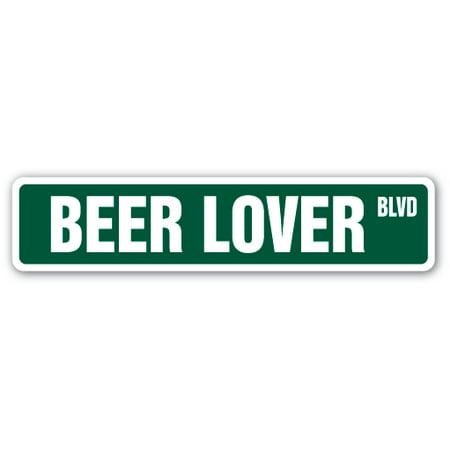 - BEER LOVER Street Sign cold one brew drinker belly | Indoor/Outdoor | 24