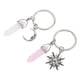 thumbnail image 4 of 2pcs Exquisitos Llaveros Llaveros Llaveros de Metal Llaveros en forma de Sol y Luna, 4 of 7