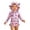 Red, variant on Girls Golf Cart Rash Guard Set, Long Sleeve One Piece with Matching Sun Hat,6-12 Months