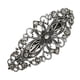 thumbnail image 1 of Pinza de cabellero plateada, pasadores de diadema exclusivos de , pasador de cabellero flor de material cristal para mujeres, niñas, jinwen pasador de pelo estilo vintage, 1 of 8