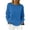 Z-Blue192, variant on JIAYUE Women's Sweater Long Sleeve Effortless Everyday Knit Pullover Solid Color Lightweight Round Neck Casual Wear Female Classic Tops