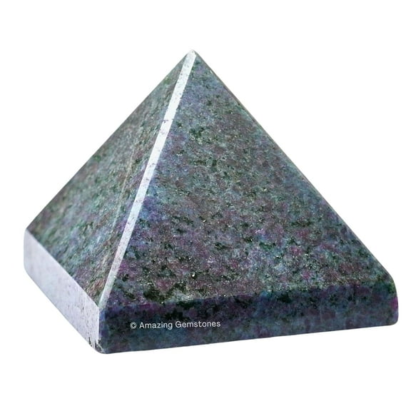 Ruby Kyanite Pyramid Crystal Healing Stones - 2" Pyramid