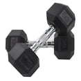 thumbnail image 2 of Par de Mancuernas Hexagonales Fire Sports Caucho Negro 10Kg, 2 of 4