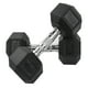 thumbnail image 2 of Par de Mancuernas Hexagonales Fire Sports Caucho Negro 10Kg, 2 of 4