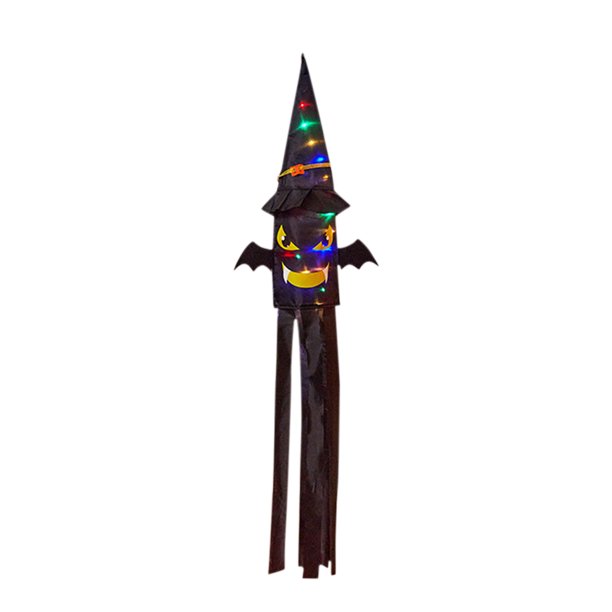 Adornos de sombrero de bruja fantasma Cushaw para decoración de Halloween, accesorios de decoración para fiestas de Halloween