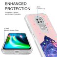 thumbnail image 2 of Moto G Play 2021 Case, Rosebono Hybrid Bling Glitter Sparkle Epoxy Graphic Colorful Silicone Skin Cover Armor Case for Moto G Play 2021 (Mountain), 2 of 6