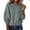 Gray, variant on Women's Drawstring Hem Sweatshirt Oversized Crewneck Pullover Loose Fit Long Sleeve Casual Solid Color Tops 8 Colors S-XXXL
