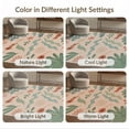 thumbnail image 7 of ODIKA 4'x6' Green Clay Botanical Motif Pattern Design Washable Area Rug Abstract Floral with Shapes Pet Friendly, Non-Shedding for Bedroom, Reading Nook, 7 of 7