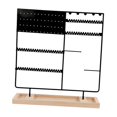 thumbnail image 3 of Organizador de joyas con base estable para mujeres y niñas, elegante y multicapa. negro, 3 of 8