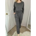 thumbnail image 2 of Conjunto Deportivo PRETTYGARDEN Mujer Gris Oscuro Manga Larga Ropa Casual Talla L, 2 of 5