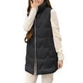 thumbnail image 2 of Rutainlusire Womens Hooded Sleeveless Puffer Vest Ladies' Casual Color Sleeveless Hooded Jacket, 2 of 5