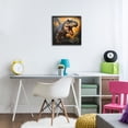 thumbnail image 3 of Stupell Industries Bohemian Angry Dinosaur Roaring Black Framed Giclee Art, 12 x 12, by Creative Studio, 3 of 8