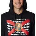 thumbnail image 4 of Columbia Men's PFG Fish Flag II Hoodie, Black/Red Spark Fl, Large, 4 of 5