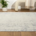 thumbnail image 3 of Lr Home Brooke 2'8" x 3'10" Blue Abstract Waterproof Non-Slip Machine Washable Indoor Area Rug, 3 of 10