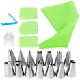 thumbnail image 1 of yingyy 20pcs Reusable Cake Baking Set Portable Baking Pastry Accessories Kitchen Cooking Scraper Tools, 1 of 9