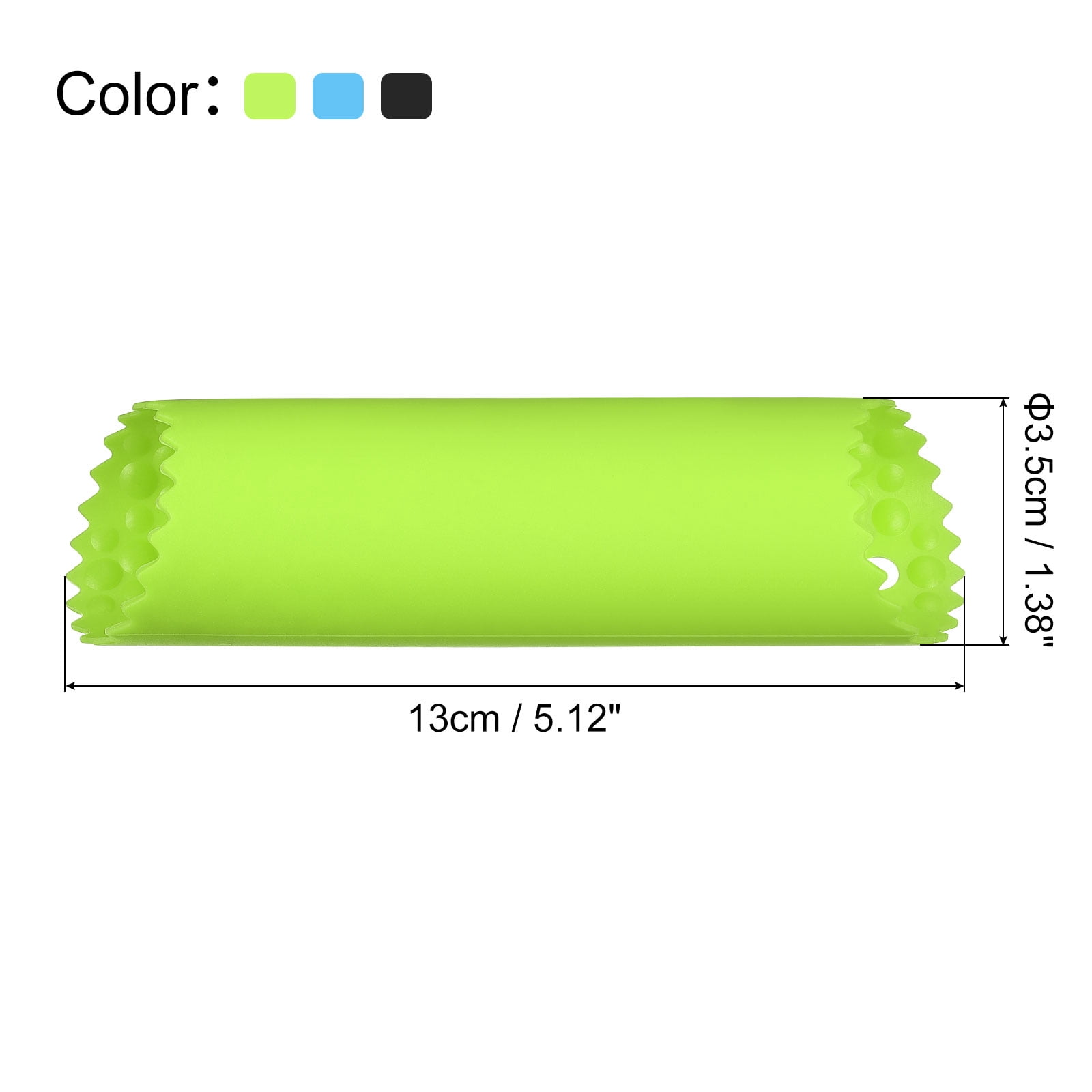 Unique Bargains Ceramic Fruit Vegetable Peelers 5.12" x 1.38" Black / Blue / Green