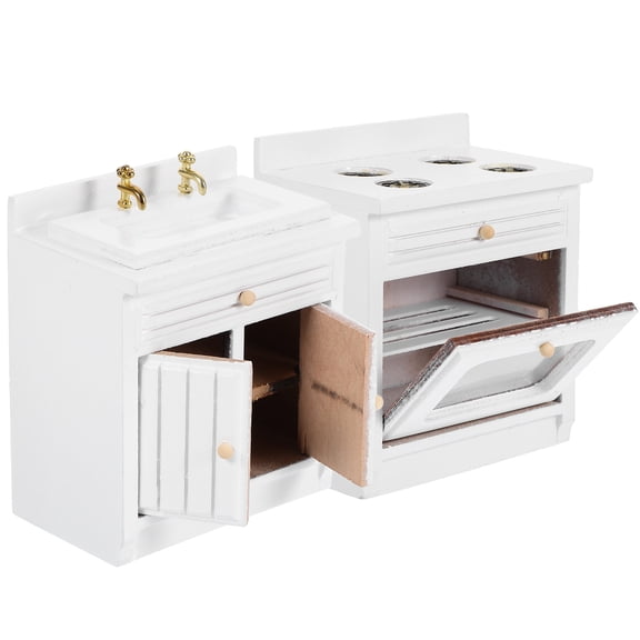 1:12 Scale Miniature Dollhouse Kitchen Furniture Accessories Set for Realistic Home Decor