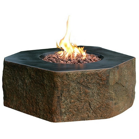Elementi Outdoor Columbia Fire Pit Table 40 X 36 Inches Durable Fire Bowl Glass Reinforced Concrete Square Fire Table Liquid Propane Patio Fire Place Includes Burner And Lava Rock From Walmart Accuweather Shop