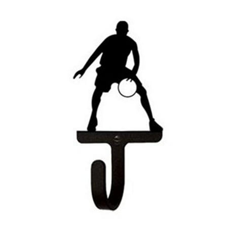 Village Wrought Iron WH-179-S Basketball Player Wall Hook Small -