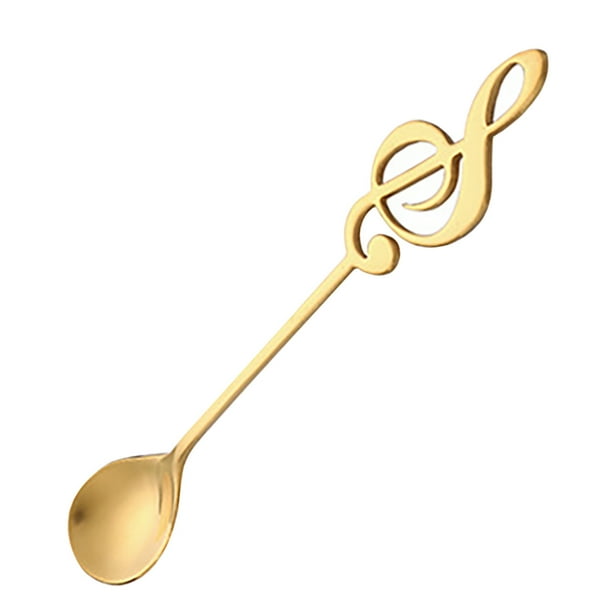 Cucharas de sopa Cuchara musical de acero inoxidable Cuchara de postre Cuchara de té Cuchara musical de barra Cuchara de acero inoxidable