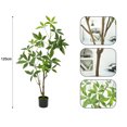 thumbnail image 2 of Artificial Tree, Faux Plants Indoor Outdoor, Tall Faux Plants In Pot, Artificial Plants With Lifelike Foliage Faux Pachira Aquatica Tree For Home Office Decor, 2 of 9
