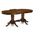 thumbnail image 3 of East West Furniture 7 Piece Dining Table Set- an Oval Wooden Table and 6 Wooden Chairs, Espresso(Seat Type Options) Microfiber VANC7-ESP-C, 3 of 5