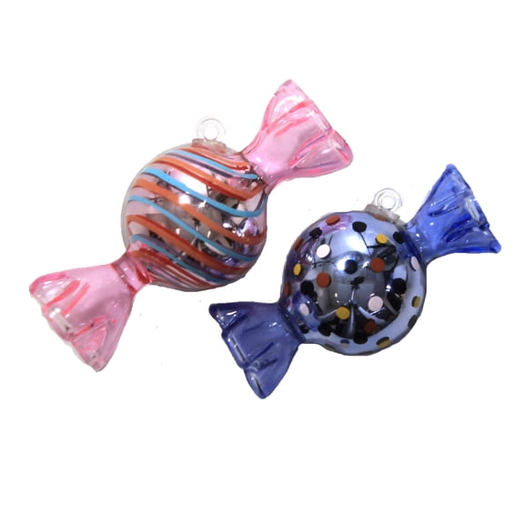Holiday Ornament Wrapped Hard Candies Set/2 Old Fashion Sweet Treats Go4543 Spring